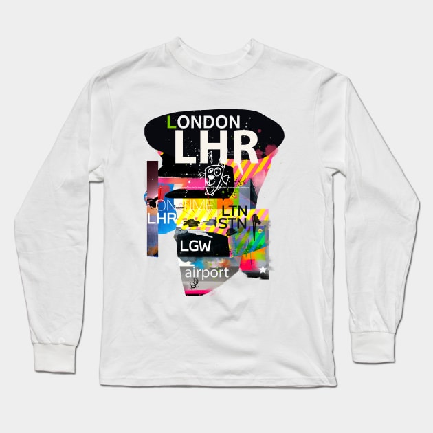 London airports Long Sleeve T-Shirt by Woohoo
